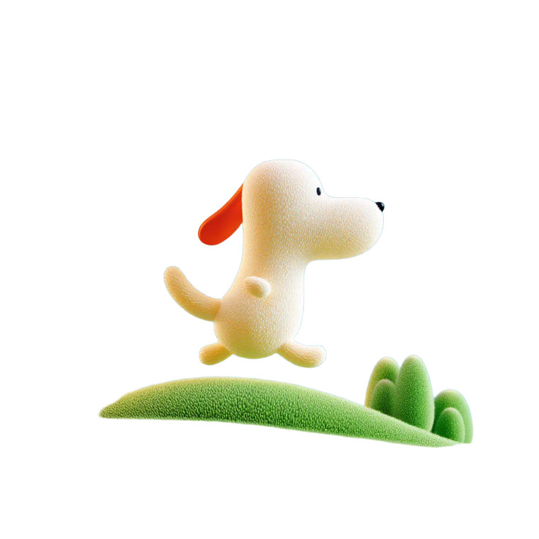 Running Dog V4 Vinyl Car Decal Sticker – Waterproof & UV-Resistant 8"