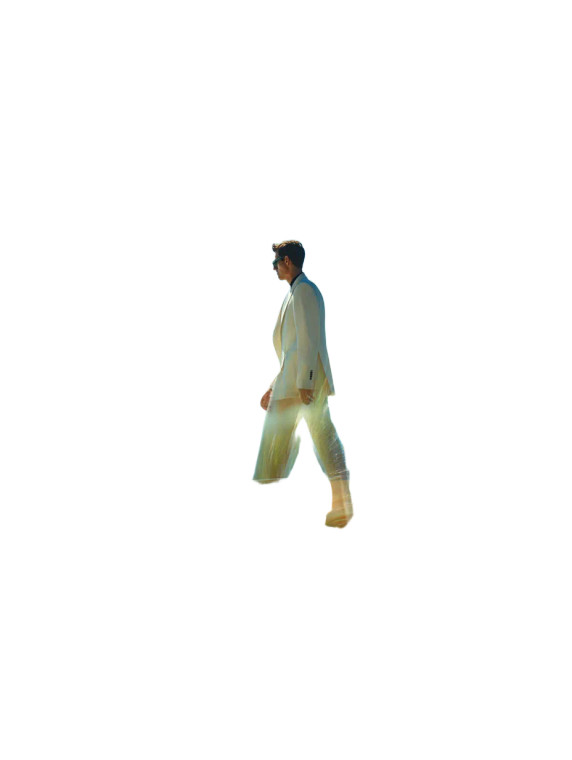 Luxury Model Stroll Vinyl Car Decal Sticker – Waterproof & UV-Resistant 8"