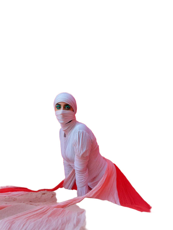 Arabian Model Portrait Vinyl Car Decal Sticker – Waterproof & UV-Resistant 8"