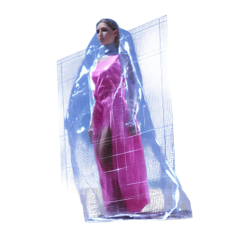 Scaled Veil Girl Vinyl Car Decal Sticker – Waterproof & UV-Resistant 8"