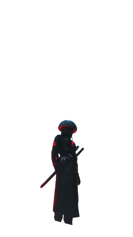Cyberpunk Cyborg Ninja Vinyl Car Decal Sticker – Waterproof & UV-Resistant 8"