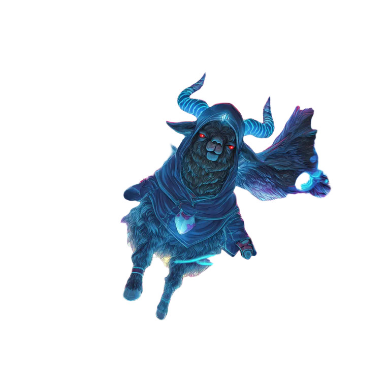 Demonic Cyber Alpaca Vinyl Car Decal Sticker – Waterproof & UV-Resistant 8"