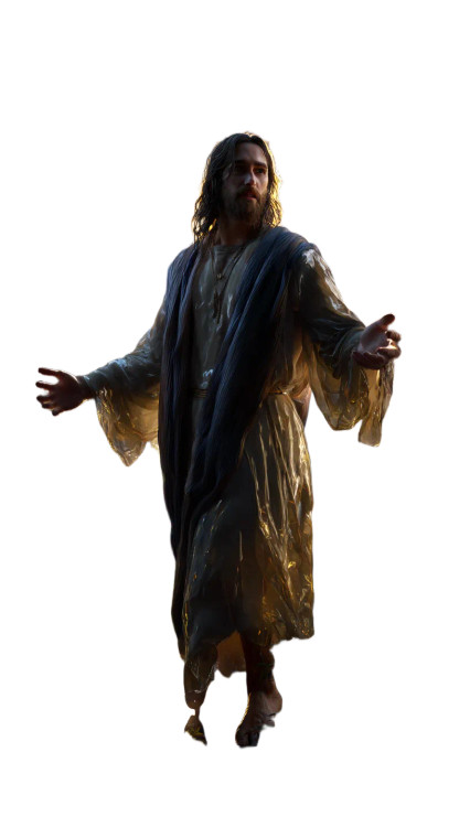 Divine Jesus Portrait V4 Vinyl Car Decal Sticker – Waterproof & UV-Resistant 8"