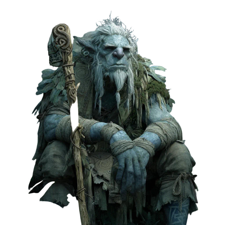 Firbolg Hermit Vinyl Car Decal Sticker – Waterproof & UV-Resistant 8"