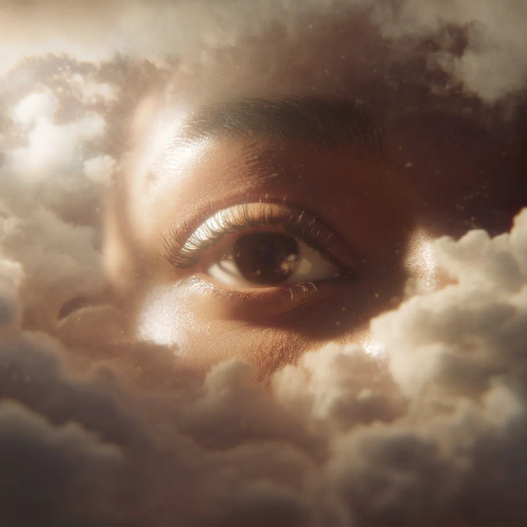 Surreal Sky Eye Vinyl Car Decal Sticker – Waterproof & UV-Resistant 8"