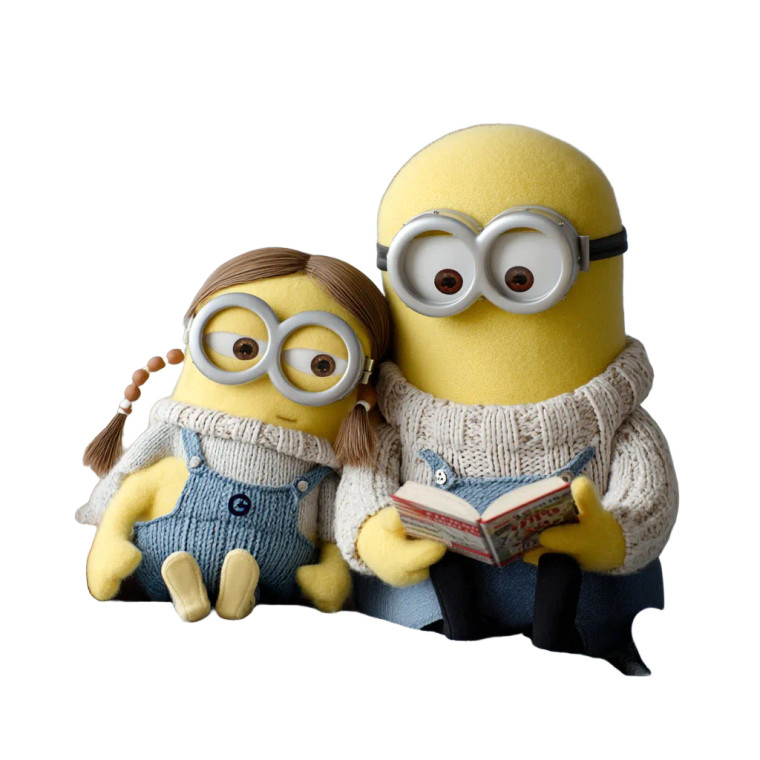 Mother And Child Minions Vinyl Car Decal Sticker – Waterproof & UV-Resistant 8"