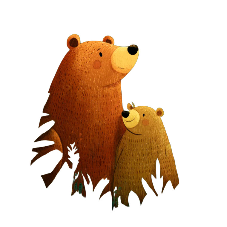 Mother And Cub Vinyl Car Decal Sticker – Waterproof & UV-Resistant 8"