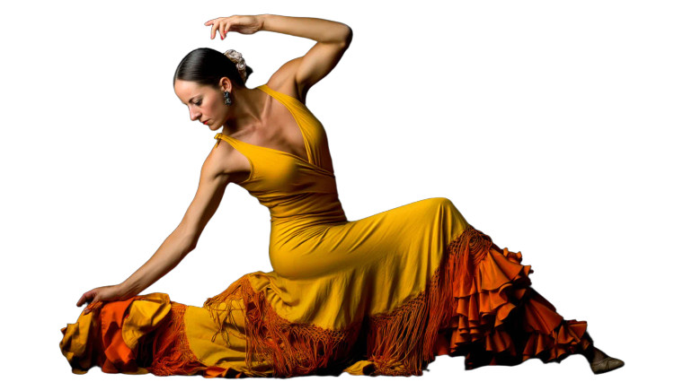 Flamenco Dancer V6 Vinyl Car Decal Sticker – Waterproof & UV-Resistant 8"