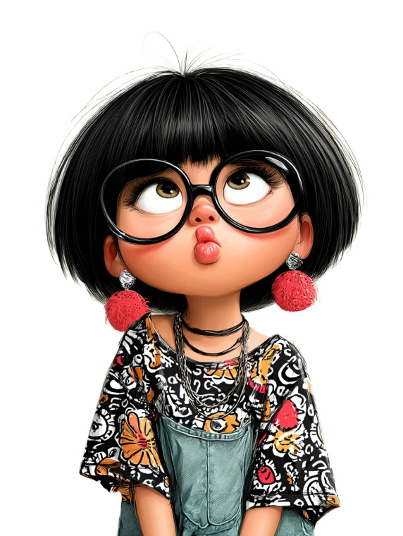 Whimsical Baby Girl V2 Vinyl Car Decal Sticker – Waterproof & UV-Resistant 8"