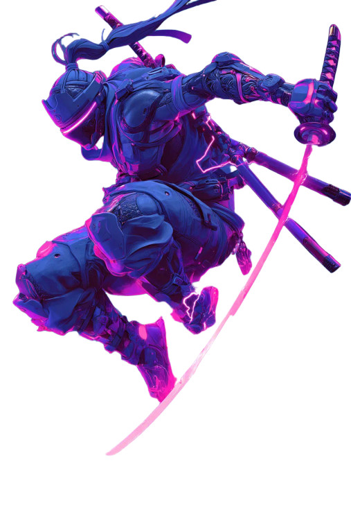 Cyberpunk Ninja V4 Vinyl Car Decal Sticker – Waterproof & UV-Resistant 8"