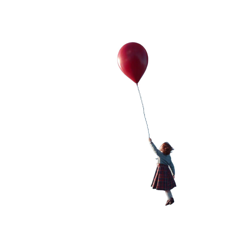 Girl With Balloon V4 Vinyl Car Decal Sticker – Waterproof & UV-Resistant 8"