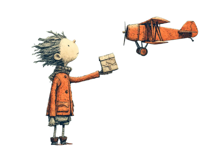 Pixar Boy Flying Vinyl Car Decal Sticker – Waterproof & UV-Resistant 8"