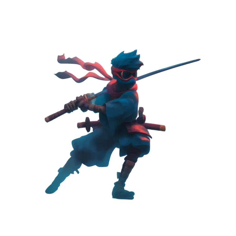 Ghibli Style Ninja Vinyl Car Decal Sticker – Waterproof & UV-Resistant 8"