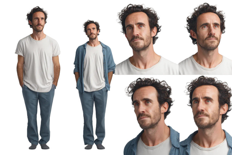 Handsome Mediterranean Man Vinyl Car Decal Sticker – Waterproof & UV-Resistant 8"