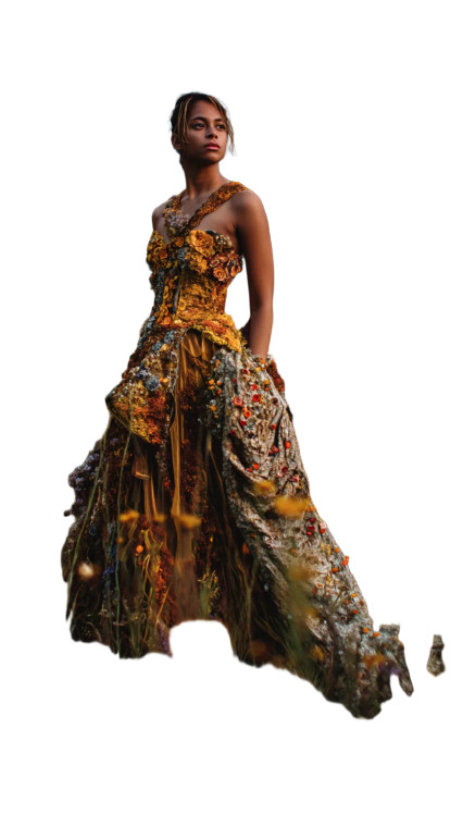 Enchanted Floral Muse V2 Vinyl Car Decal Sticker – Waterproof & UV-Resistant 8"