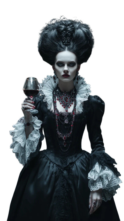 Aristocratic Noblewoman Vinyl Car Decal Sticker – Waterproof & UV-Resistant 8"
