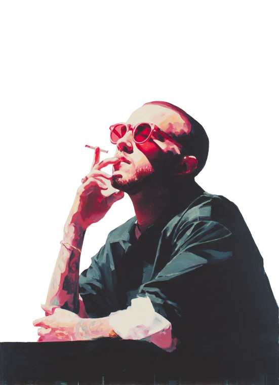 Mac Miller Portrait Vinyl Car Decal Sticker – Waterproof & UV-Resistant 8"