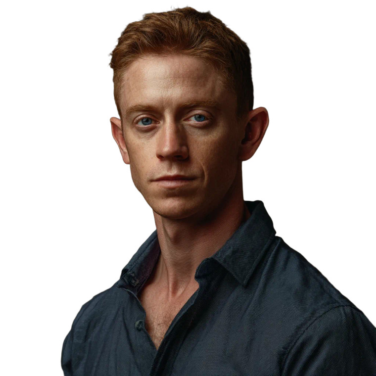 Red-Haired Man Portrait Vinyl Car Decal Sticker – Waterproof & UV-Resistant 8"