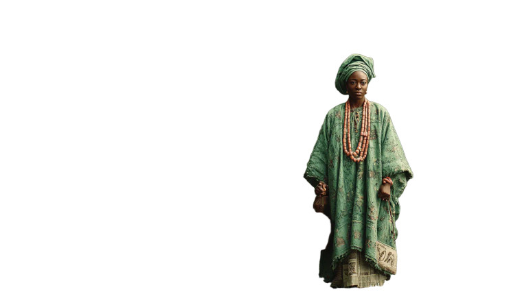 Yoruba Woman 1800S Vinyl Car Decal Sticker – Waterproof & UV-Resistant 8"