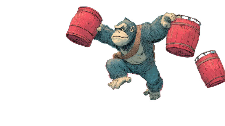 Donkey Kong Rampage Vinyl Car Decal Sticker – Waterproof & UV-Resistant 8"