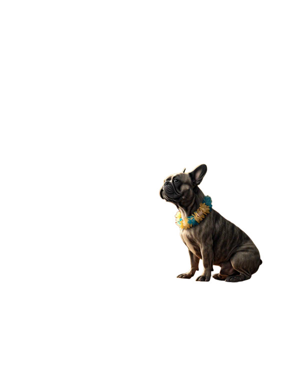Surfing French Bulldog Vinyl Car Decal Sticker – Waterproof & UV-Resistant 8"
