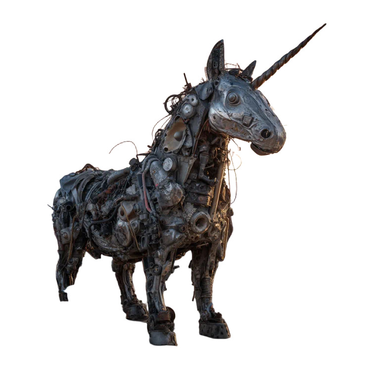 Junkyard Unicorns Vinyl Car Decal Sticker – Waterproof & UV-Resistant 8"