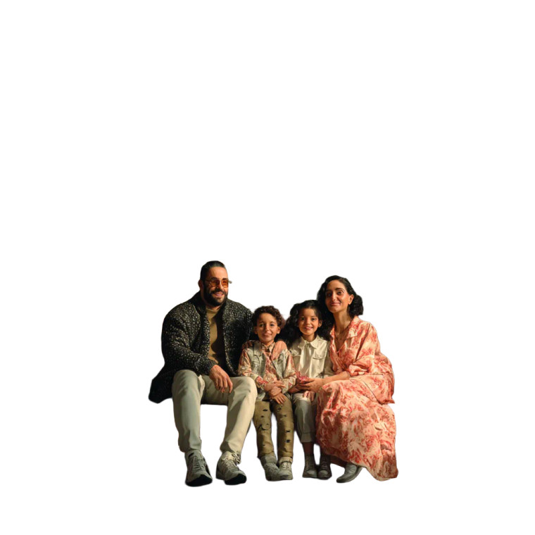 Modern Egyptian Family Vinyl Car Decal Sticker – Waterproof & UV-Resistant 8"