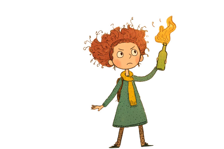 Protestor Character Vinyl Car Decal Sticker – Waterproof & UV-Resistant 8"