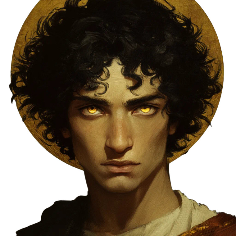 Greek Eagle-Eyed Man Vinyl Car Decal Sticker – Waterproof & UV-Resistant 8"