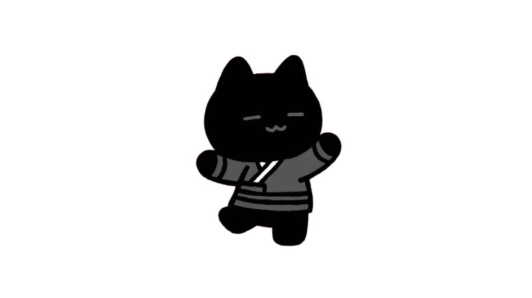 Dancing Korean Cat Vinyl Car Decal Sticker – Waterproof & UV-Resistant 8"