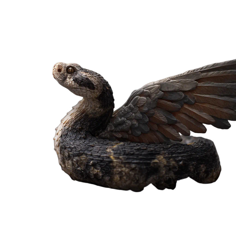 Feathered Winged Snake Vinyl Car Decal Sticker – Waterproof & UV-Resistant 8"