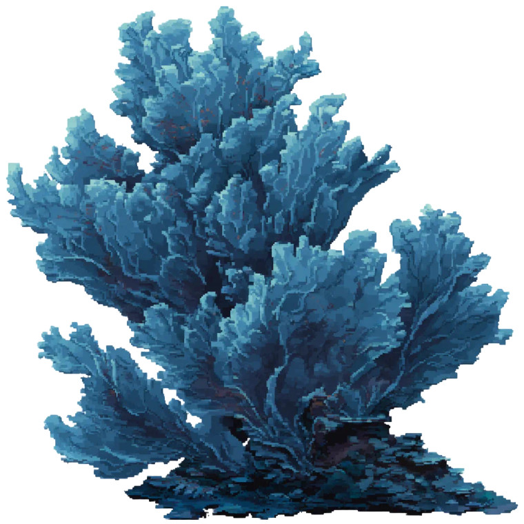 Undersea Coral Vinyl Car Decal Sticker – Waterproof & UV-Resistant 8"