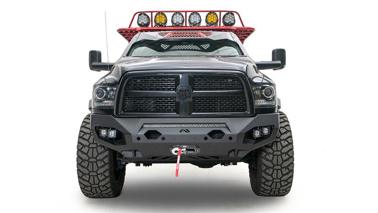 Fab Fours Matrix Series Bumper | Aggressive Design, Provides Far More Tire Clearance | Customizable Inserts, With Winch Mount & D-Ring Mounts