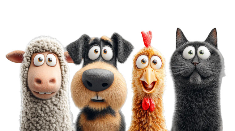 Cute Pets Parade V3 Vinyl Car Decal Sticker – Waterproof & UV-Resistant 8"