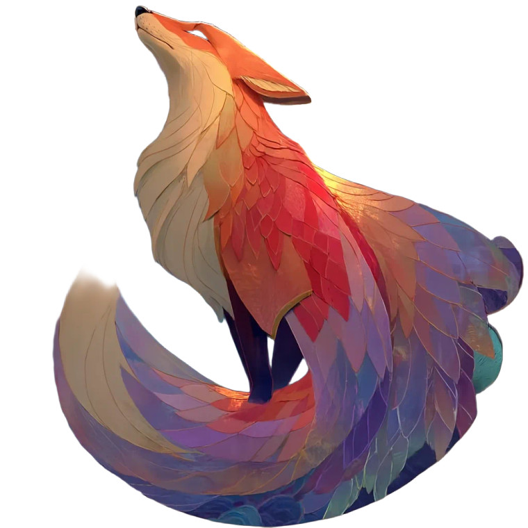 Kitsune Icon Vinyl Car Decal Sticker – Waterproof & UV-Resistant 8"