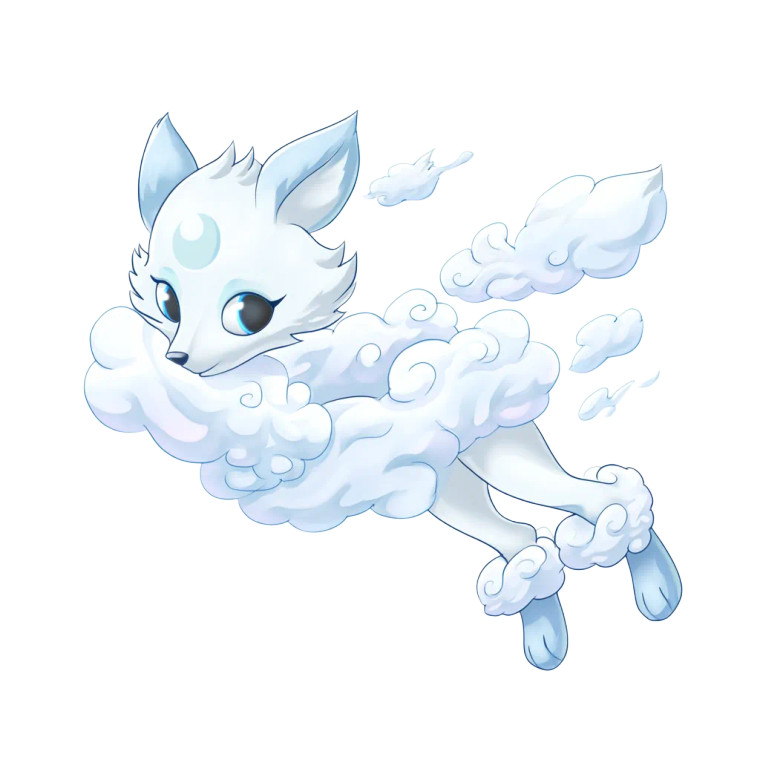 Celestial Air Wolf Vinyl Car Decal Sticker – Waterproof & UV-Resistant 8"