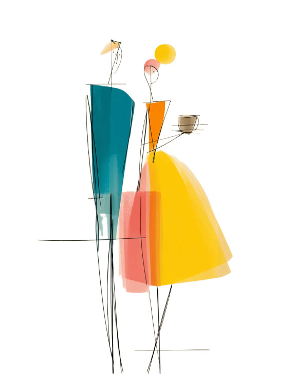 Minimalist Lovers Silhouette V2 Vinyl Car Decal Sticker – Waterproof & UV-Resistant 8"