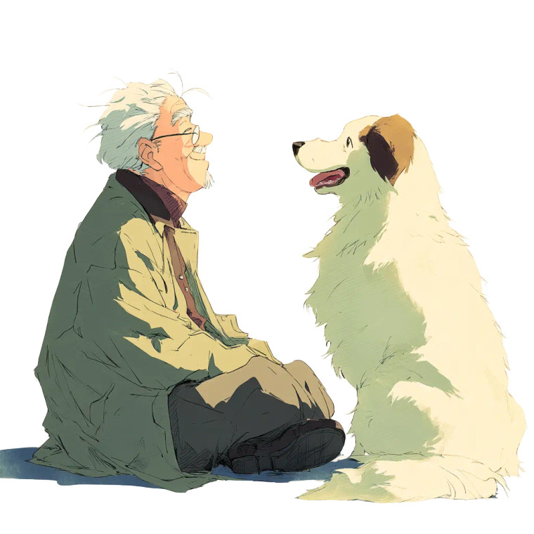 Elderly Companionship Vinyl Car Decal Sticker – Waterproof & UV-Resistant 8"