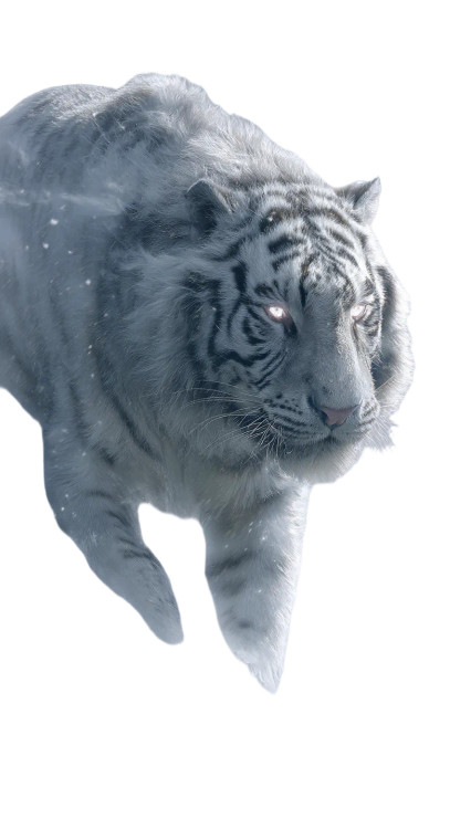 Mythical Tiger Deity Vinyl Car Decal Sticker – Waterproof & UV-Resistant 8"