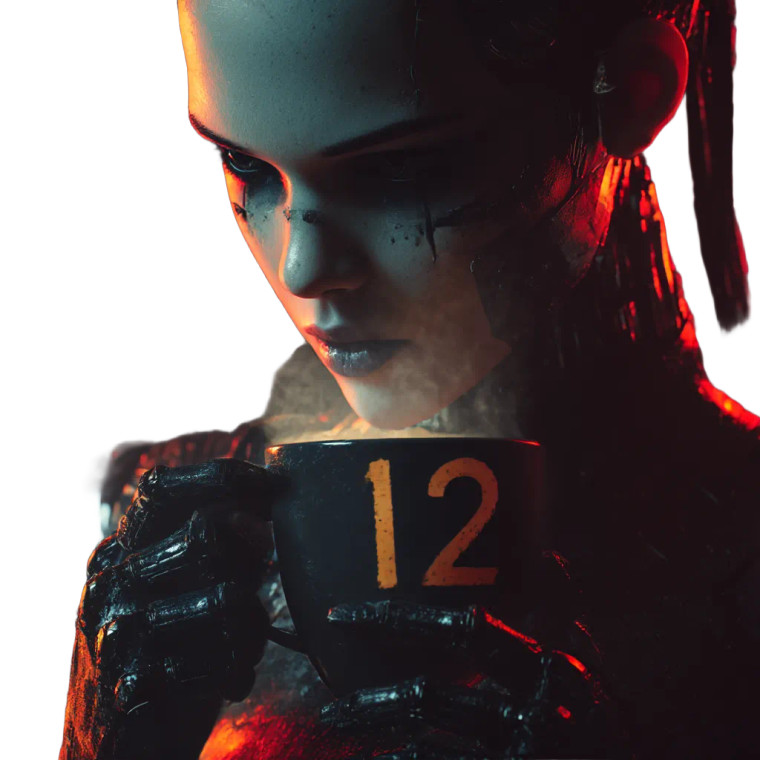 Cyberpunk Android Female Vinyl Car Decal Sticker – Waterproof & UV-Resistant 8"