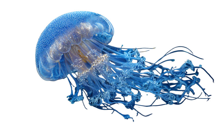 Ocean Jellyfish Vinyl Car Decal Sticker – Waterproof & UV-Resistant 8"