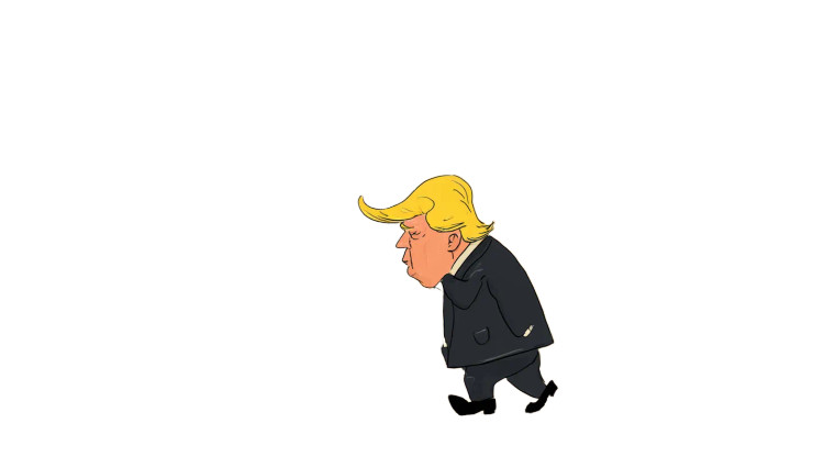 Nervous Politician Vinyl Car Decal Sticker – Waterproof & UV-Resistant 8"