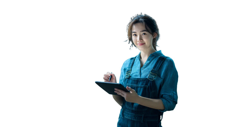 Modern Farmer Smiling Vinyl Car Decal Sticker – Waterproof & UV-Resistant 8"