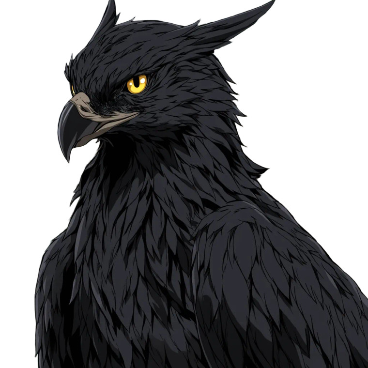 Giant Black Eagle Vinyl Car Decal Sticker – Waterproof & UV-Resistant 8"