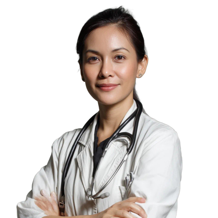 Professional Female Doctor V2 Vinyl Car Decal Sticker – Waterproof & UV-Resistant 8"