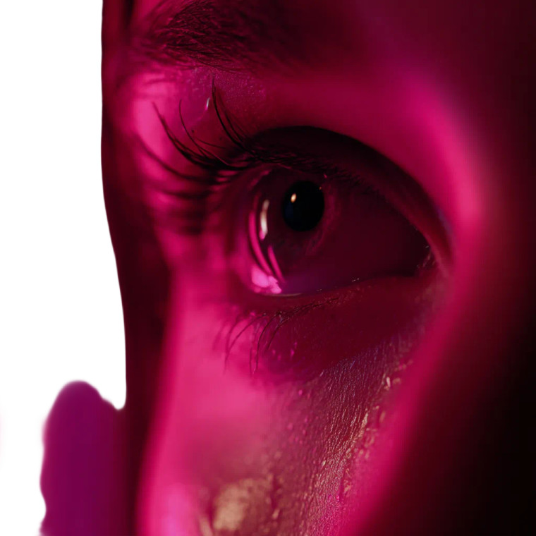 Neon Eye Close-Up Vinyl Car Decal Sticker – Waterproof & UV-Resistant 8"
