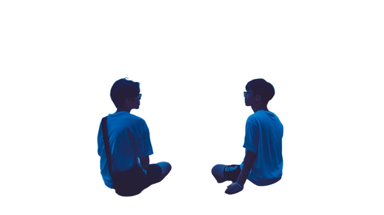 Beach Moonlight Duo Vinyl Car Decal Sticker – Waterproof & UV-Resistant 8"