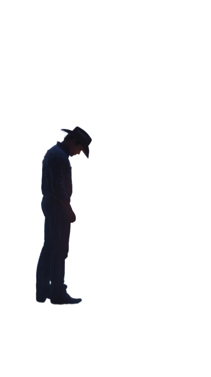 Sad Cowboy V2 Vinyl Car Decal Sticker – Waterproof & UV-Resistant 8"