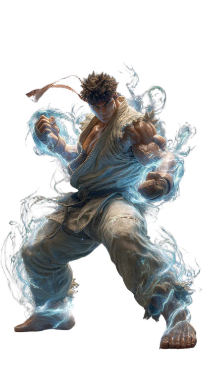 Ryu Movie Poster Vinyl Car Decal Sticker – Waterproof & UV-Resistant 8"