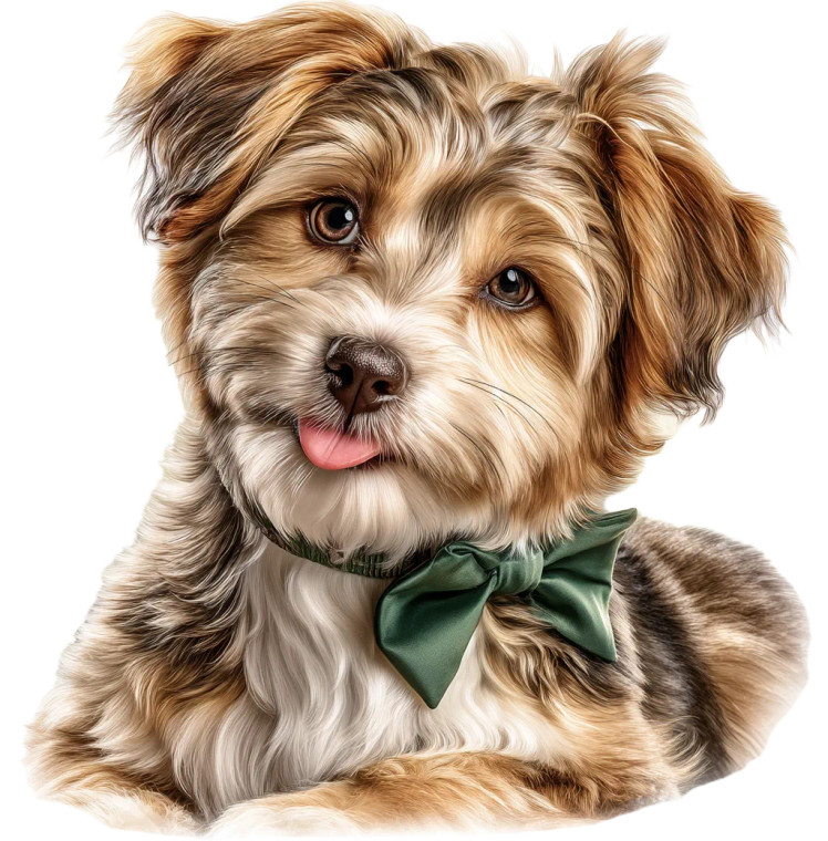 Joyful Maltipoo Vinyl Car Decal Sticker – Waterproof & UV-Resistant 8"